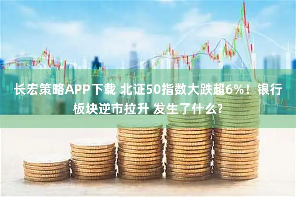 长宏策略APP下载 北证50指数大跌超6%！银行板块逆市拉升 发生了什么?