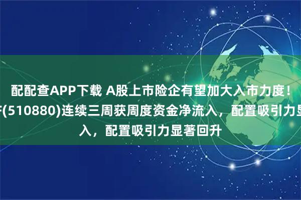 配配查APP下载 A股上市险企有望加大入市力度！红利ETF(510880)连续三周获周度资金净流入，配置吸引力显著回升
